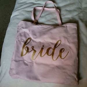 David's Bridal large reversible "bride" tote bag